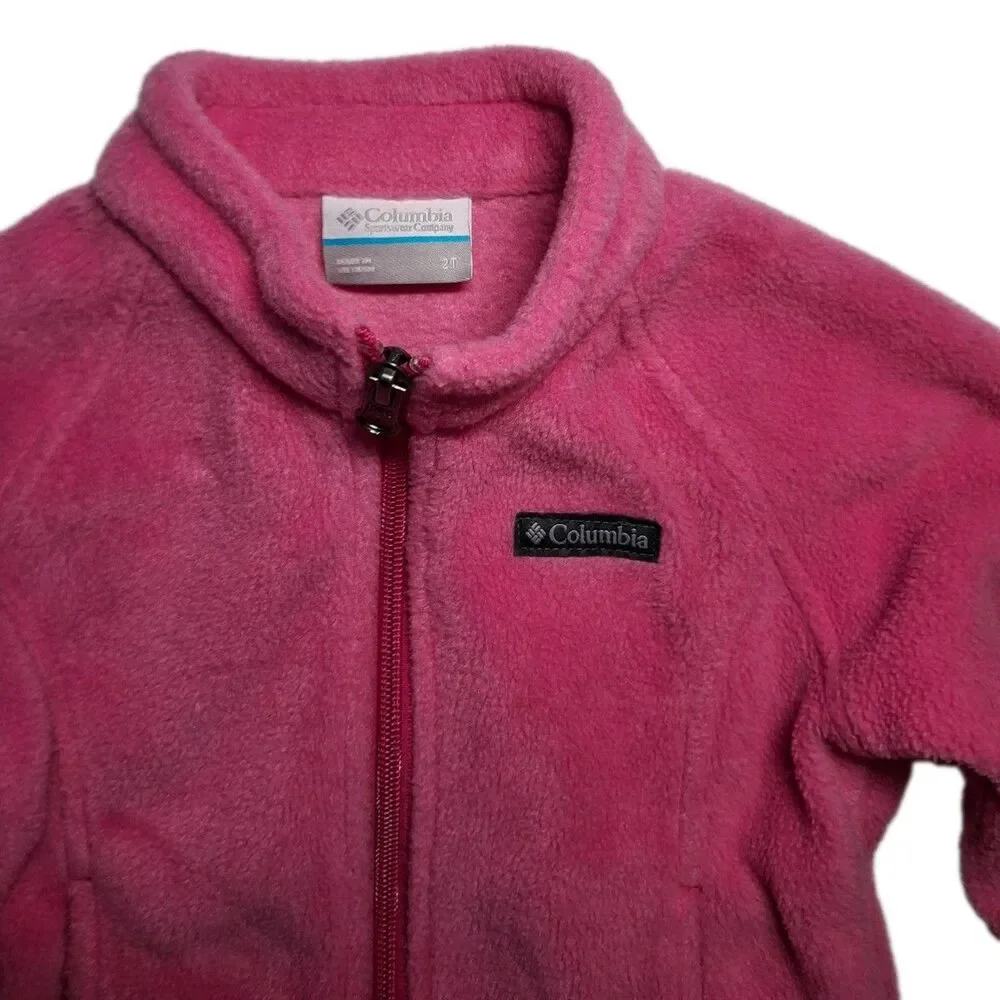 Columbia Fleece Zip Jacket Pink Size 2T for Girls